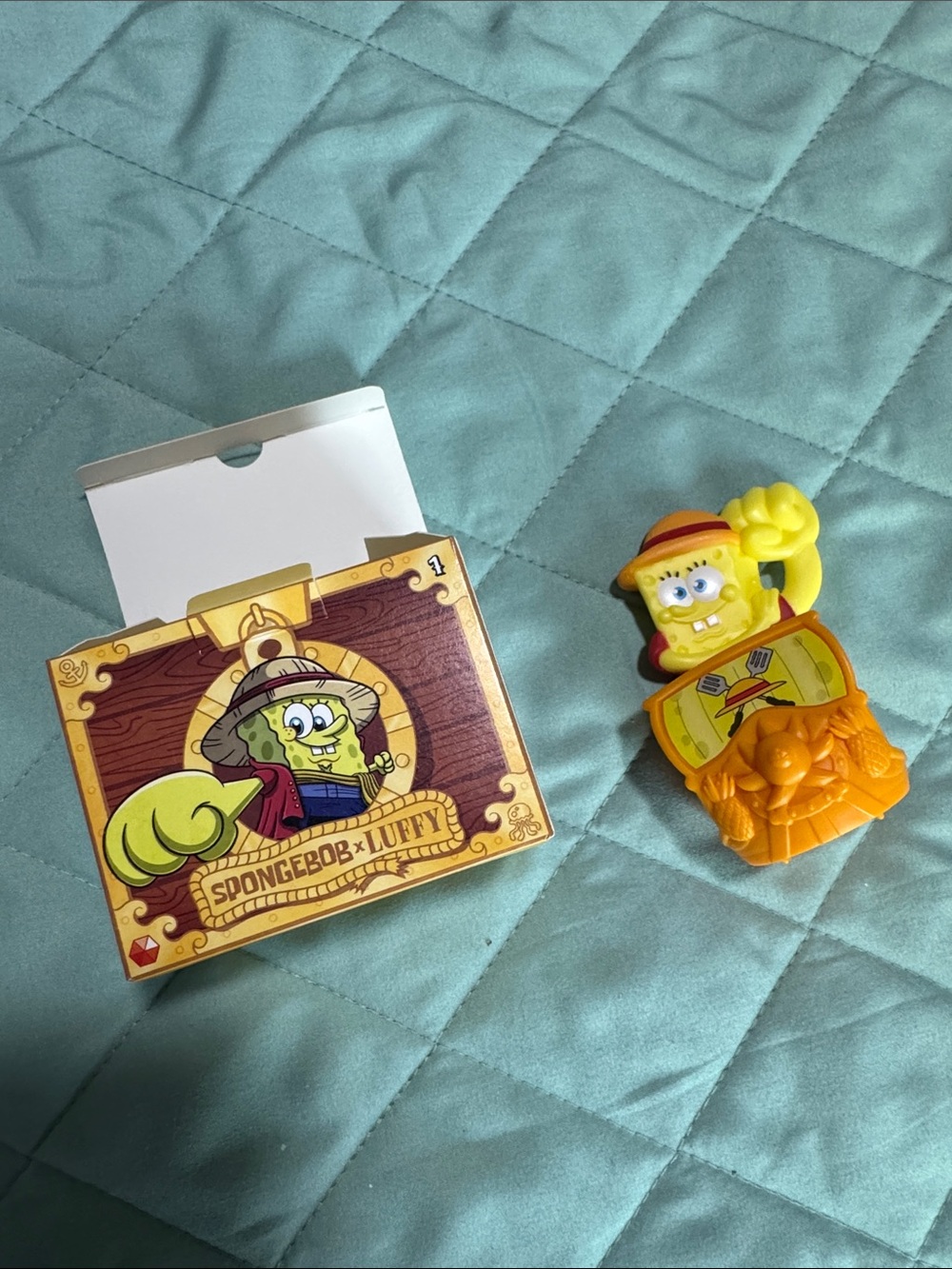 McDonald’s SpongeBob X One Piece Happy Meal Toy SpongeBob Luffy #1